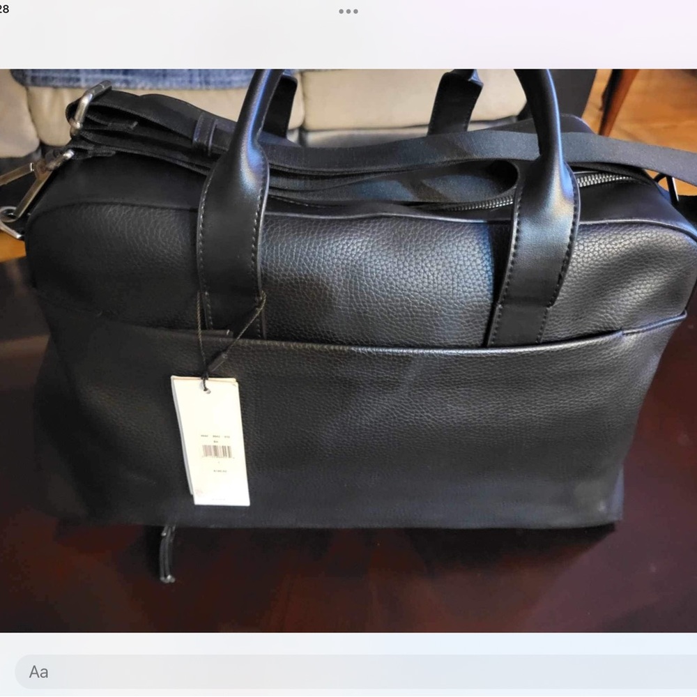 Calvin Klein Small Leather Duffle Bag